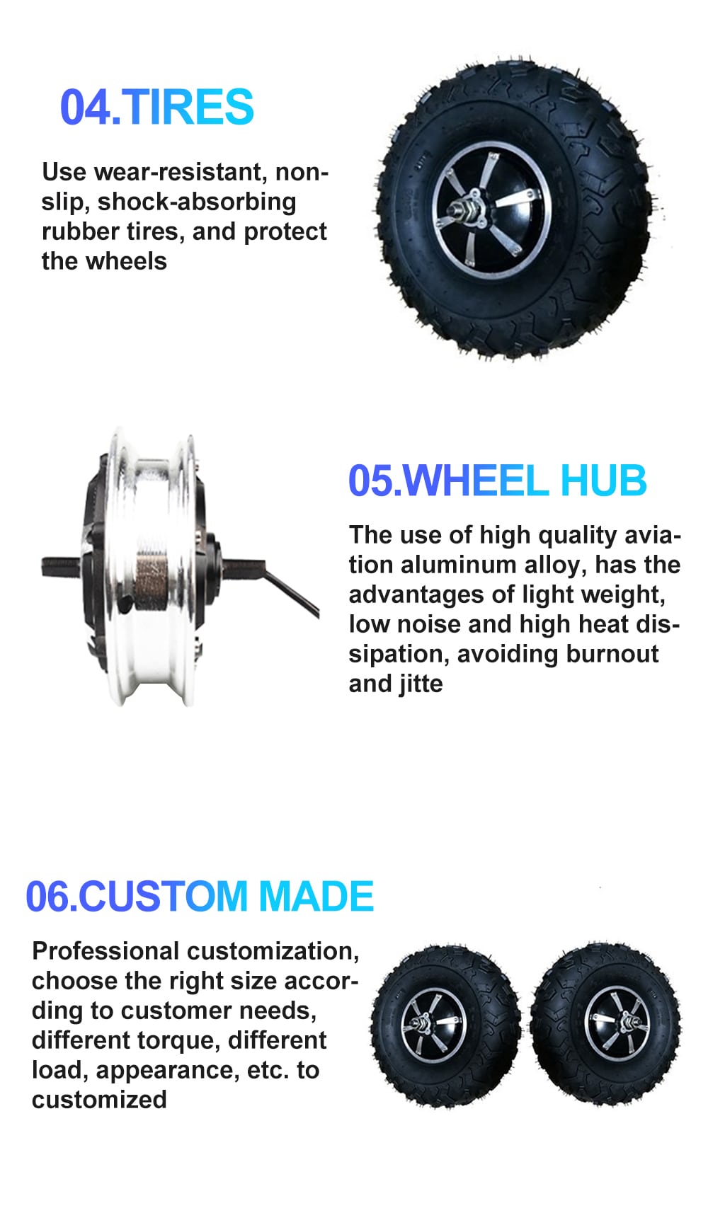 17 inch hub motor 1000w